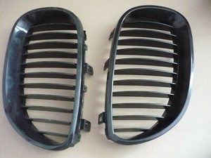 Kühlergrill SET Schwarz Grill passend für BMW 5er E60 E61