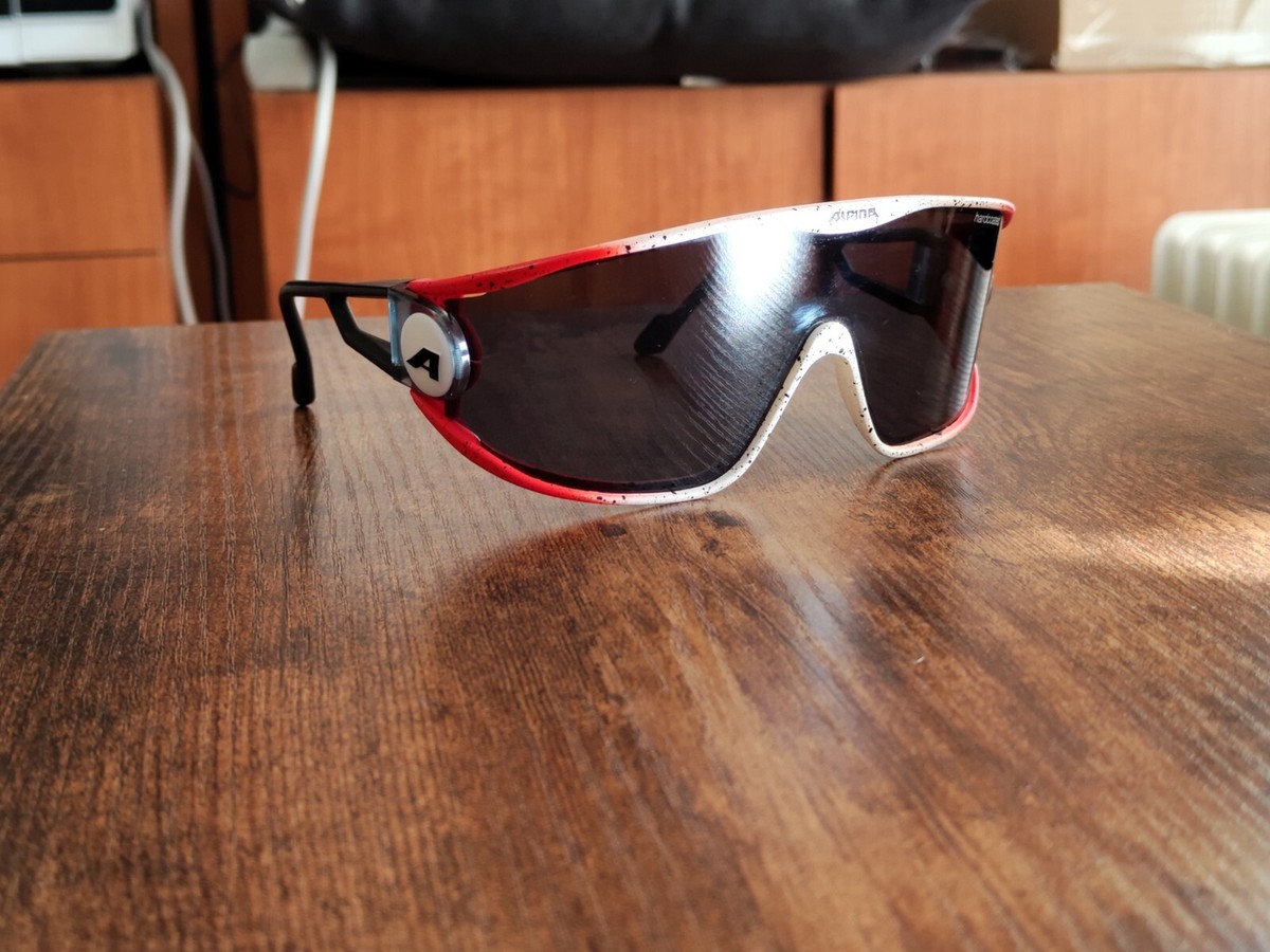 VINTAGE ALPINA SWING OVERSIZED SHIELD SUNGLASSES MADE IN