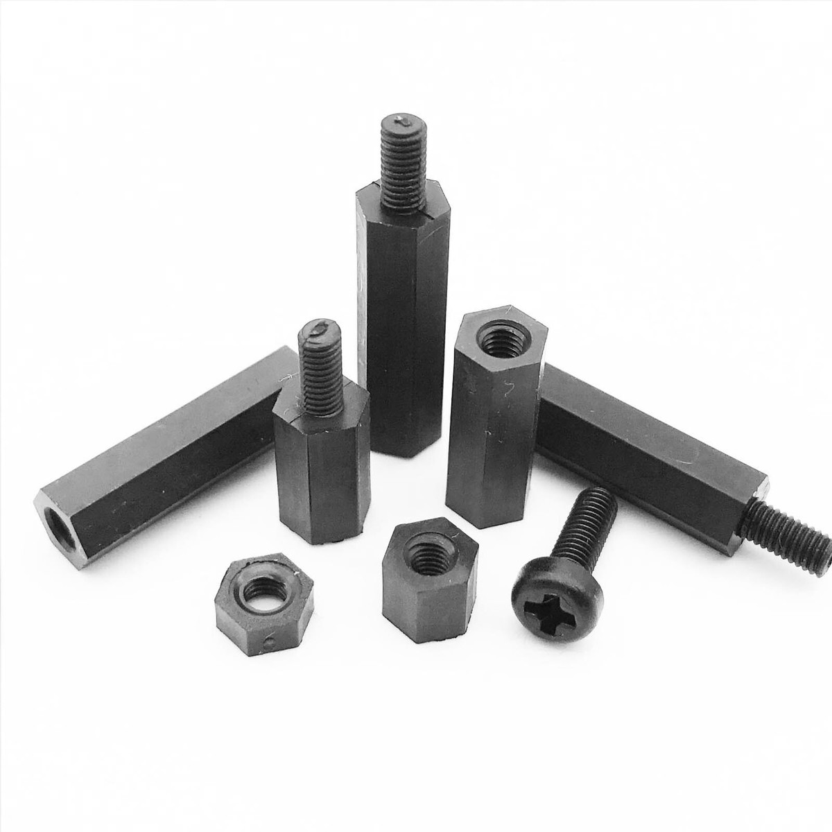 M2 M2.5 M3 M4 M5 White Nylon Plastic Hex Spacer Standoff