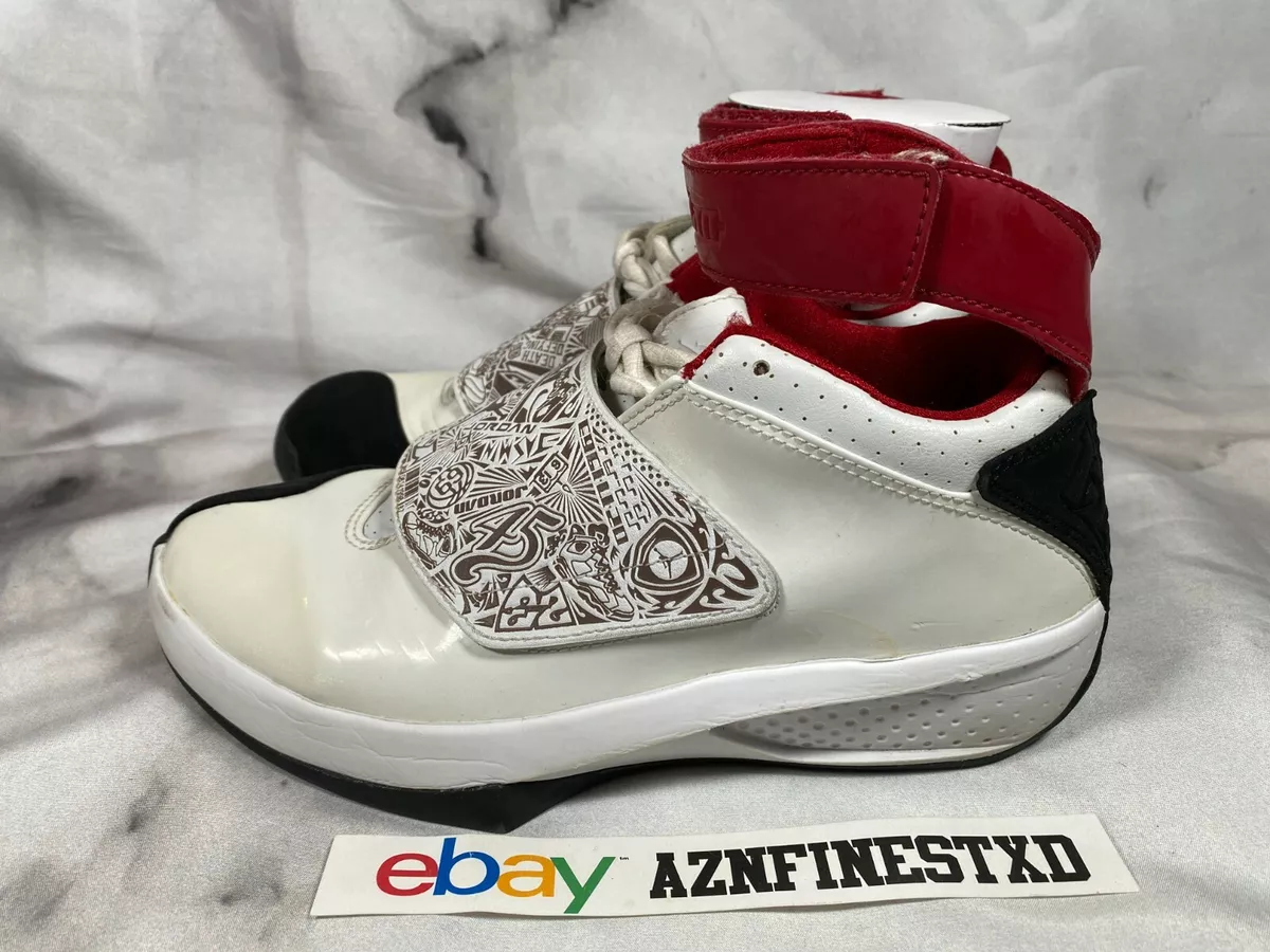 2005 Air Jordan XX 20 GS OG White Red Black Sz 5Y 310456 161 eBay