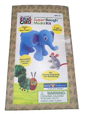 Eric Carle The Very Hungry Caterpillar Super Dough Model Kit Elephant & MouseNew
