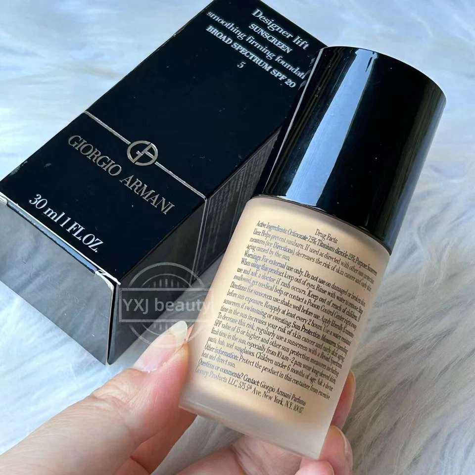Giorgio Armani Smoothing Firming foundation SPF20~5~Full size 30ml/1oz~New Boxed - Image 3 of 4