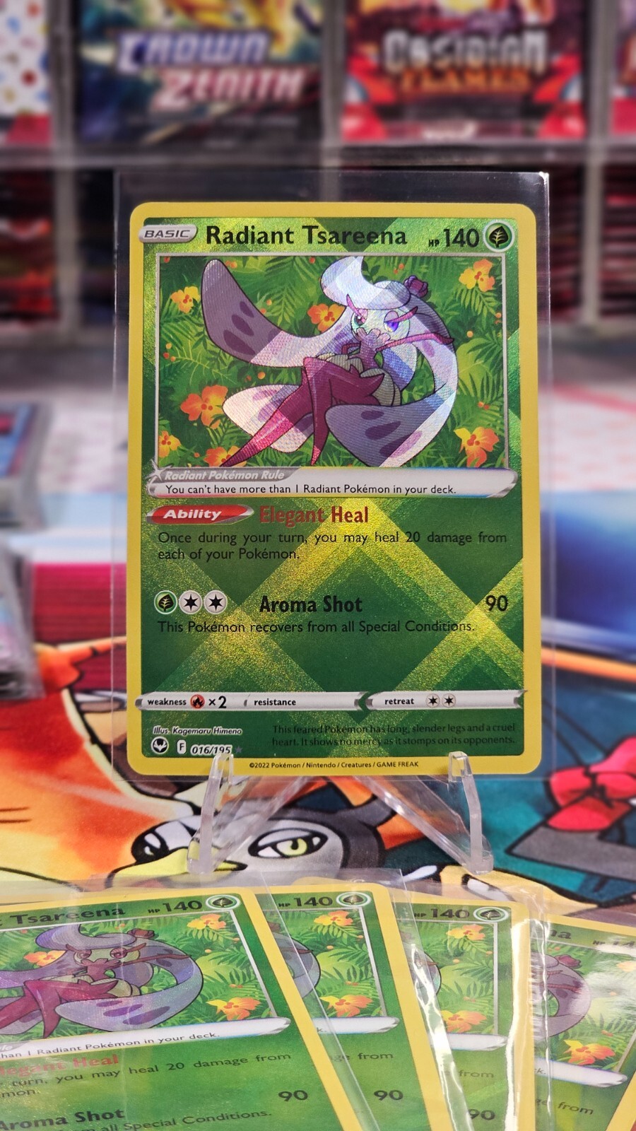 Radiant Tsareena 016/195 Silver Tempest Pokemon TCG NM/M