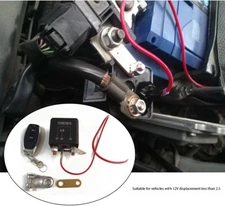 Car Battery Disconnect Cut Off Isolator Switch Kit Wireless Remote Control Relay