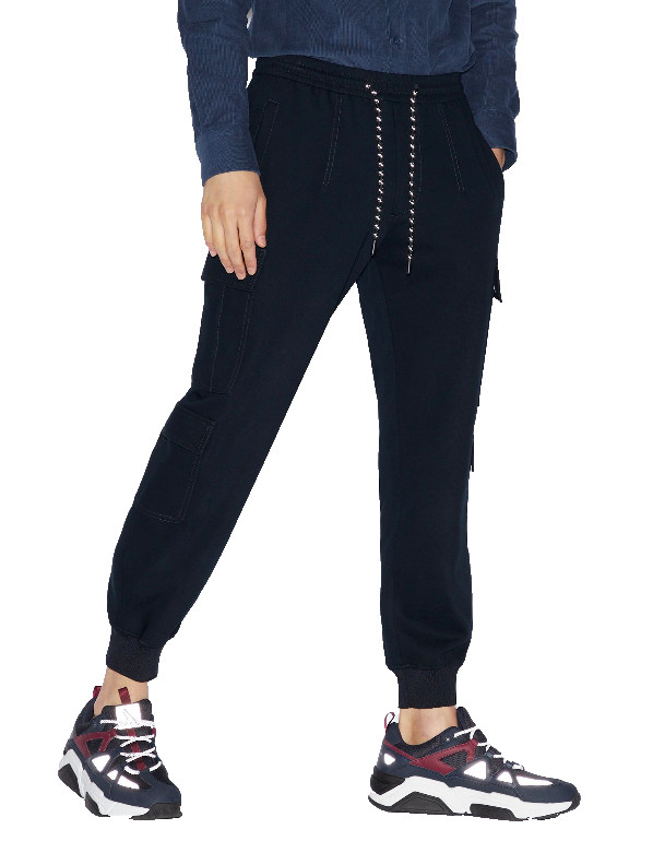 СПОРТИВНЫЕ БРЮКИ ARMANI EXCHANCH С НАКЛАДНЫМИ КАРМАНАМИ мужскиечерные29 15990₽