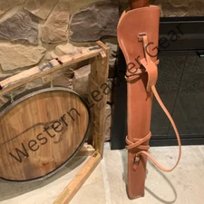 Leather Rifle Scabbard for Lever Action Carbine Fits Winchester Marlin Henry