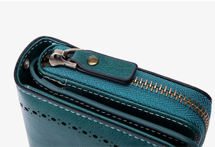 Geldbörse Damen Gross mit RFID Schutz Lang Clutch Geldbeutel Damen mit Handyfach - Bild 4 von 4