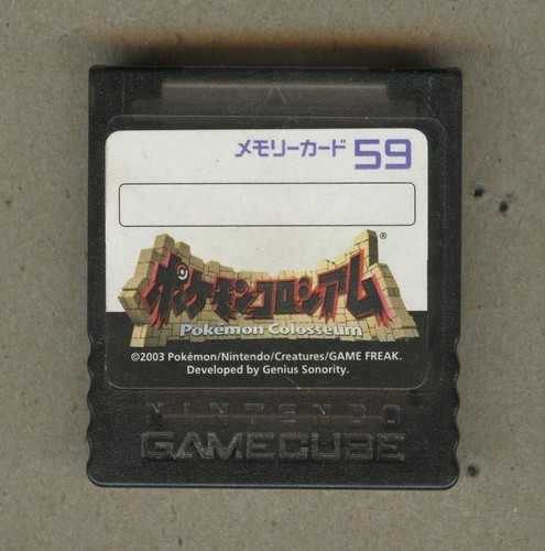 Nintendo GameCube 59 Block Pokemon Colosseum Memory Card DOL-008 - 第 1/2 張圖片