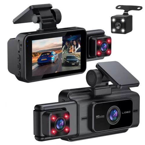 1080P HD Car Dash Cam Front/Inside/Rear Car DVR Dash Camera WiFi Video Recorder - Picture 16 of 16