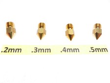 .2mm .3mm .4mm .5mm 3D Printer Nozzle for MK7 MK8 makerbot RepRap 1.75mm ABS PLA