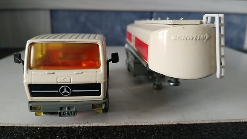 SUKI camion Mercedes SK ESSO 1/55 TRUCK LKW no box miniature 1/50 1/43 solido n - Foto 4 di 7