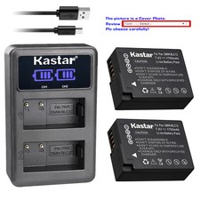 Kastar Battery LCD Dual Charger for Panasonic DMW-BLC12 Panasonic Lumix DMC-G85