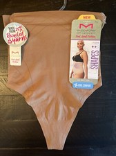 NWT NEW Women  s Maidenform Self Expressions High-Waist Shaping Thong Medium M