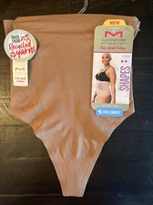 NWT NEW Women’s Maidenform Self Expressions High-Waist Shaping Thong Medium M