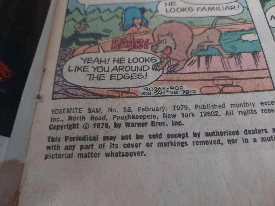 Vintage 1979/1980 Warner Brothers "Yosemite Sam & Daffy Duck" Comic Books Lot/2 - Imagem 4 de 4