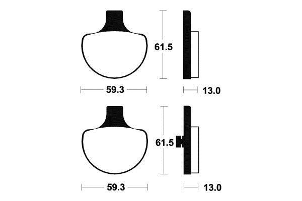 Plaquettes de frein avant MA79 380790 Harley Davidson 1340 FXDL Dyna
