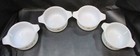 4 Dynaware Individual Bake Bowls Brown on White Glass Ramekins Casserole Bowls — photo 3