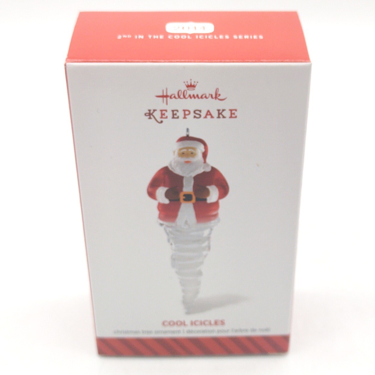 HALLMARK ORNAMENT COOL ICICLES SERIES SANTA DATED 2014 # 2