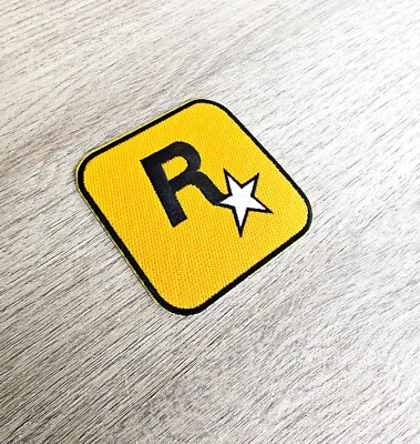 Rockstar Games Patch Aufnäher 8cm x 8cm - GTA - Kleidung - Grand Theft Auto