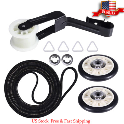 For Maytag Centennial Dryer Repair Maintenance Kit Belt Pulley Rollers P2491313m