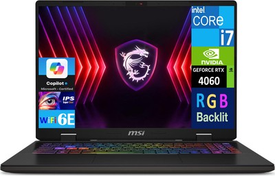 MSI Sword 16 HX 16.0'' Gaming Laptop Intel i7-14650HX 32GB 1TB SSD RTX 4060 W11H