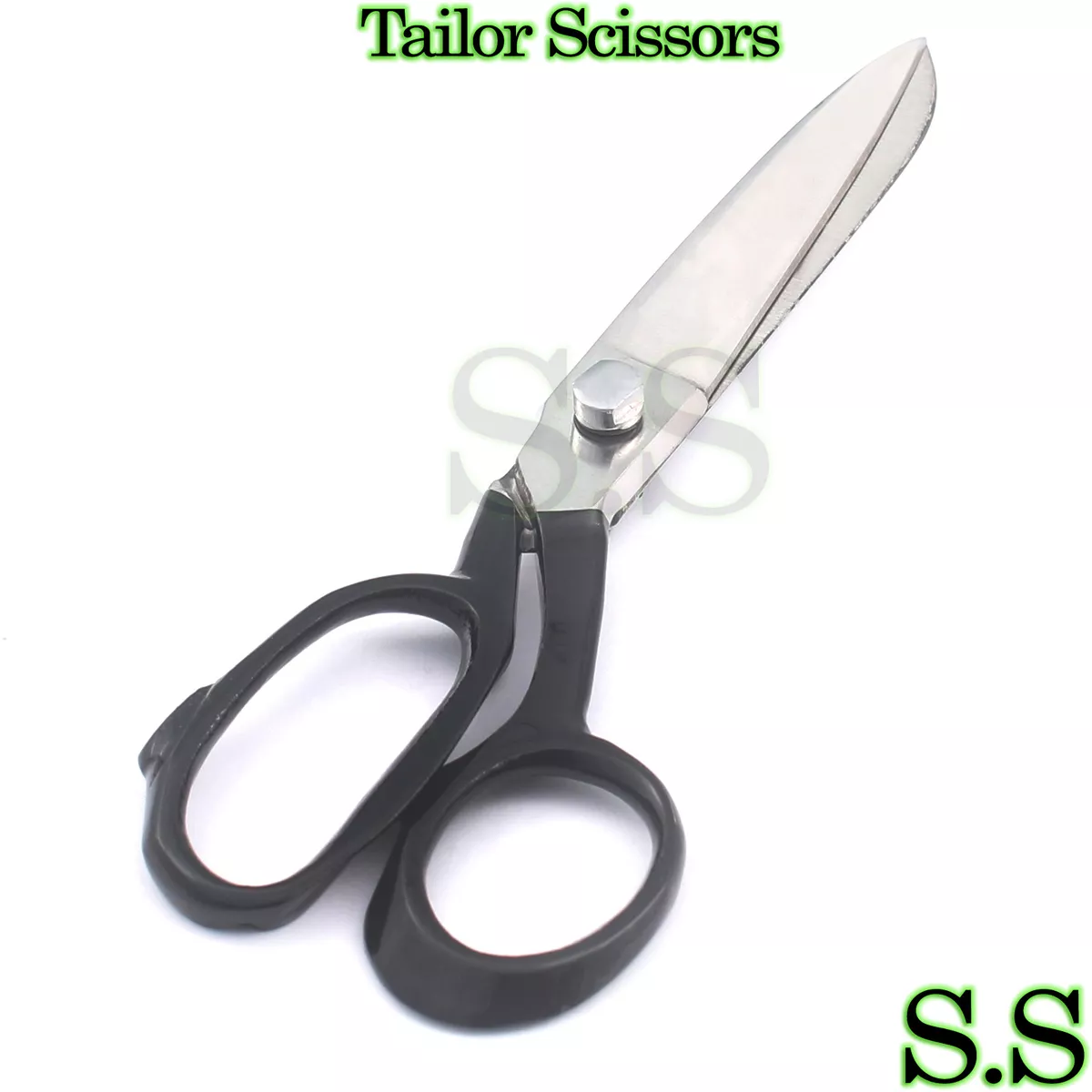 1 TAILOR SCISSORS HEAVY DUTY FABRIC CUTTING TAYLOR SHEAR UPHOLSTERY Black Han 6