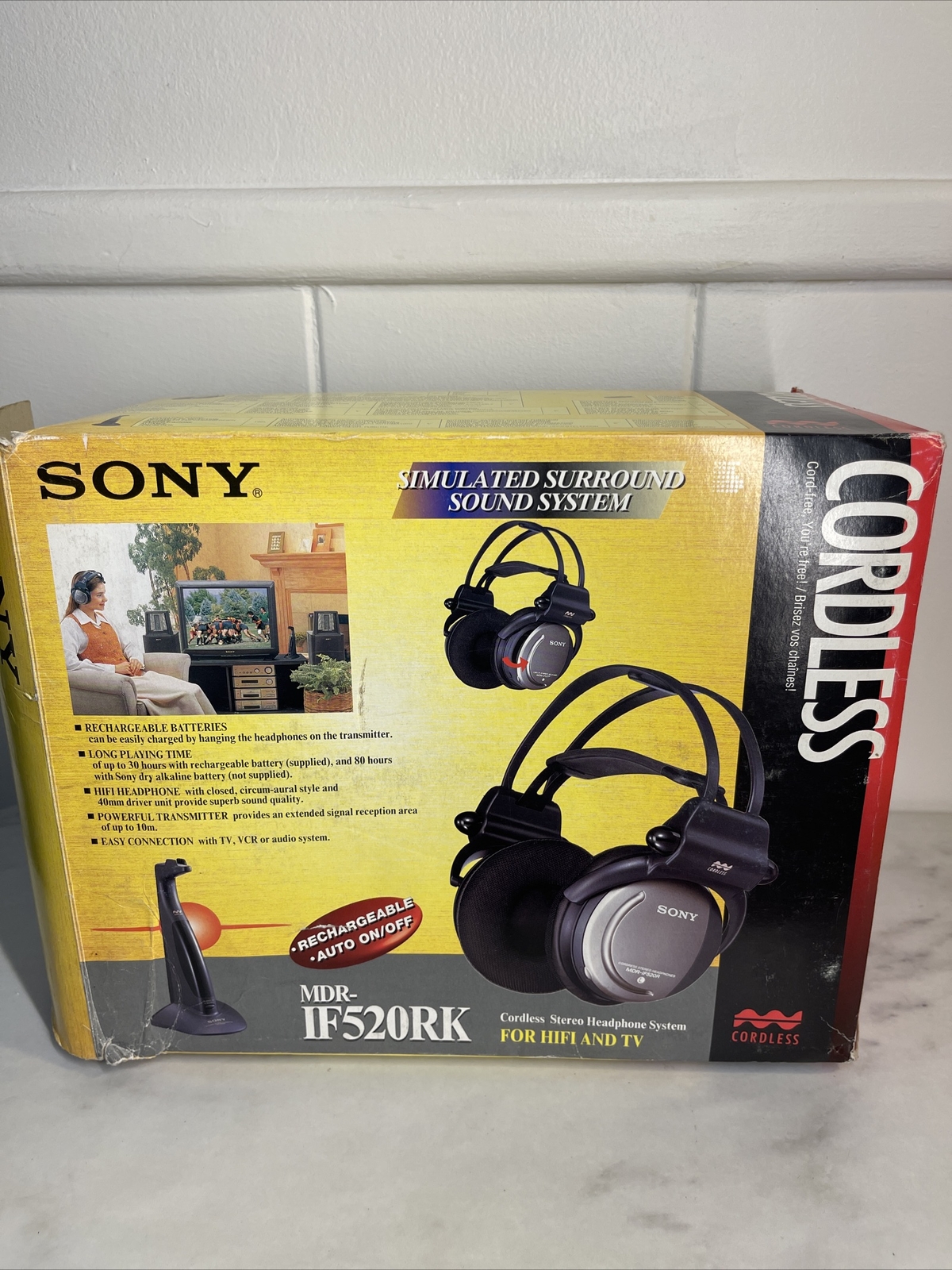 sony mdr-if520rk Cordless Headphones Super Rare No Listings !!