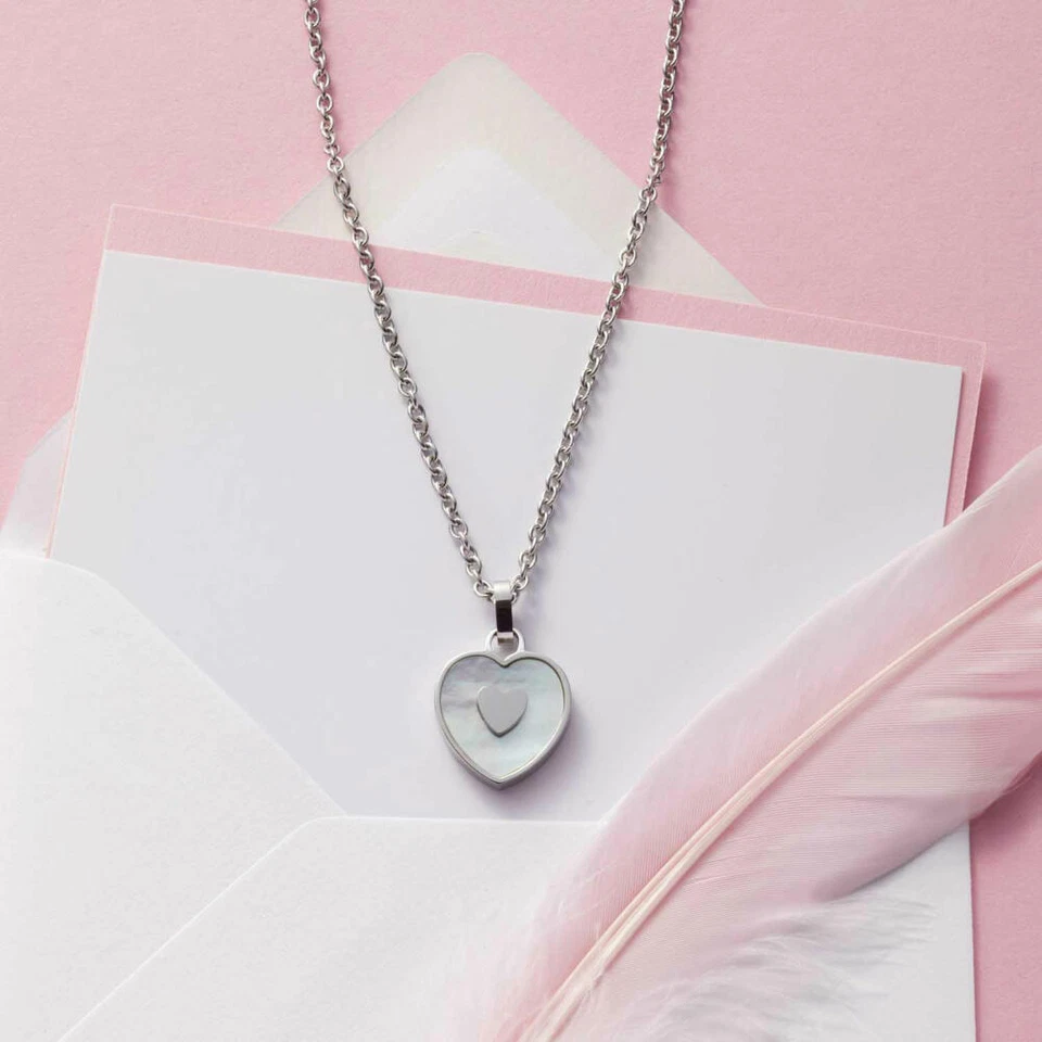 Leonardo Jewels Halskette Eviva Halsschmuck Kette Modeschmuck Edelstahl Perlmutt - Bild 4 von 4