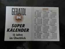 Taschenkalenden Klappkalender über 12 Jahre Geratol Magenarzneibitt  - 1995-2006
