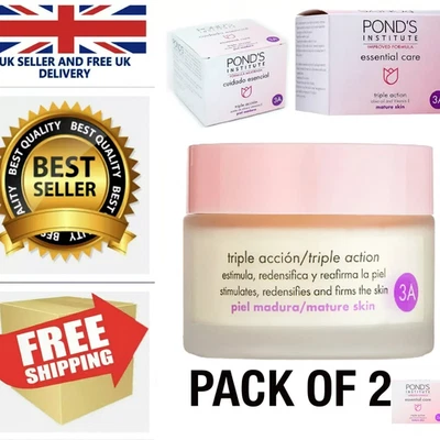 POND'S Ponds Institute Essential Care 3A Triple Action Cream 50ml. Pack of 2