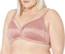 NWT 40C Bali womens Double Support Wireless Bra, Comfortsoft Full-coverage,
