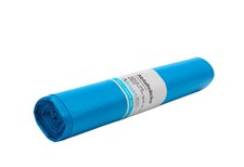 M&uuml;llbeutel LDPE 120 L Blau - rei&szlig;fest, 25 S&auml;cke pro Rolle