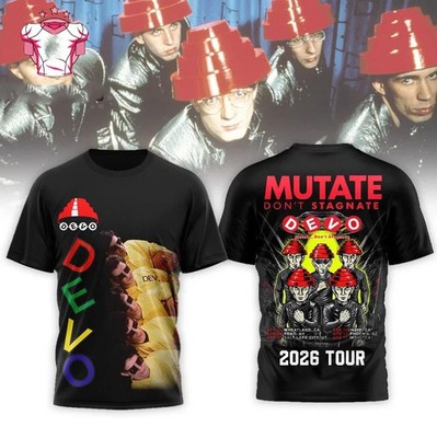 Devo Mutate Don't Stagnate 2026 Tour 3D T-Shirt BT2035
