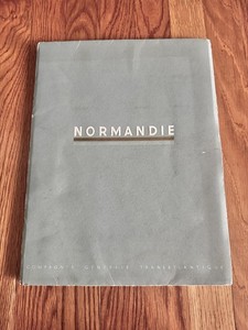 ss Normandie Green Book 1935 / French Line / CGT