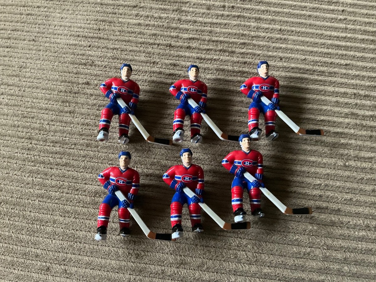 6 Gretzky Table hockey game players, Montreal Canadiens . Brown