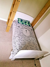 John Lewis Tara Cotbed [White Wooden Toddler Bed, 18 mths to 4 Years + Mattress]