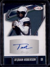 2026 SAGE #A-TR2 Ta'Quan Roberson Autographs Black