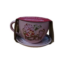 Strawberry Shortcake Fine Porcelain Teacup And Saucer Set 22oz