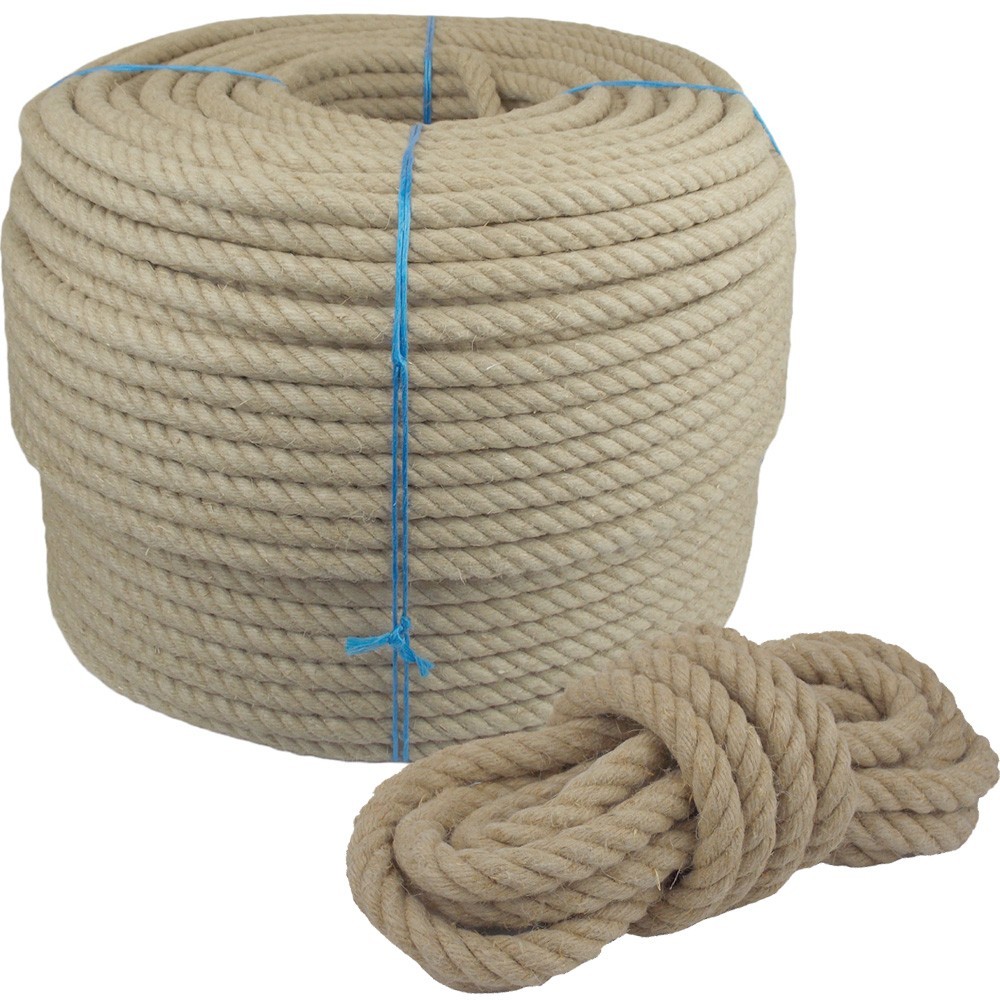 Cuerda de policáñamo cuerda de policáñamo Ø30 mm cuerda torneada cuerda de escalada cuerda 1 m - 100 m