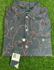 William Murray Button Down Shirt Gopher Print Men’s Size Small NWT