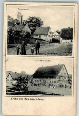 13630959 - 7988 Neuravensburg Schlossruine Brauerei Boeckeler Ravensburg LKR