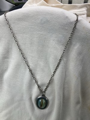 Bent Larsen Pendant Necklace Pewter  Denmark Danish Modern Jewelry