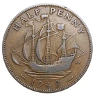 Photo of a George VI Half Penny coin from an eBay sale