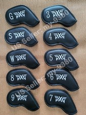 10/9Pcs PXG Club Golf Iron Headcover Cover Leather Magnetic 3-9 WSG