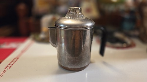 Vtg Revere Ware 1801 10 Cup Coffee Pot Percolator Copper Bottom Camping stovetop