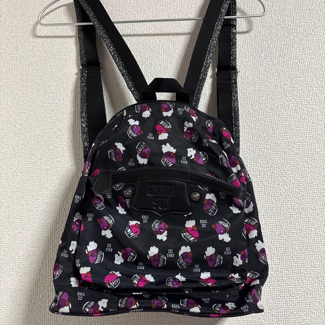 Anna Sui Backpack Cupcake Pattern Nylon - image 1