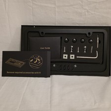 Nib Audi Black License Plate Gift Boxed Frame And Installation Kit Nib Audi Black License Plate Gift Boxed Frame And Installation Kit
