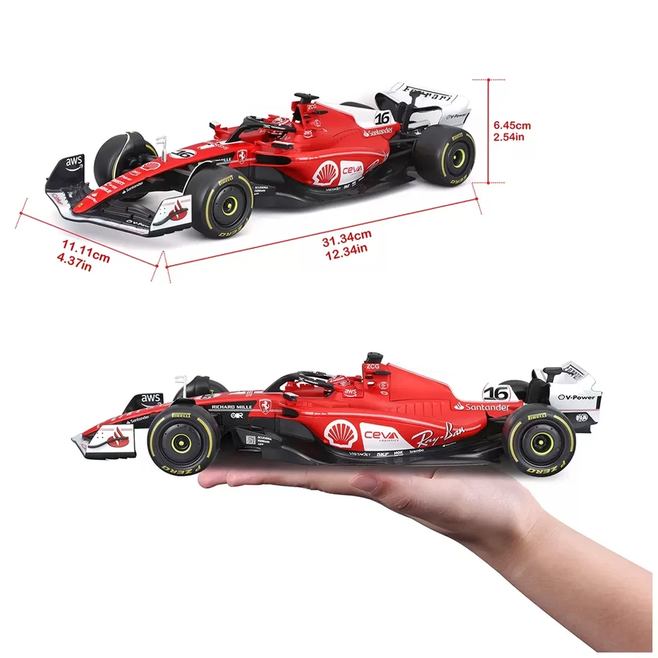 Coche diecast Bburago/Maisto 1:18 F1 Ferrari SF-23 - Charles Leclerc GP de Las Vegas Foto 2 de 3