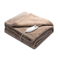 iDOO Electric Heated Throw Blanket Warming 50" x 60" with 2hrs Timer Auto-Off US