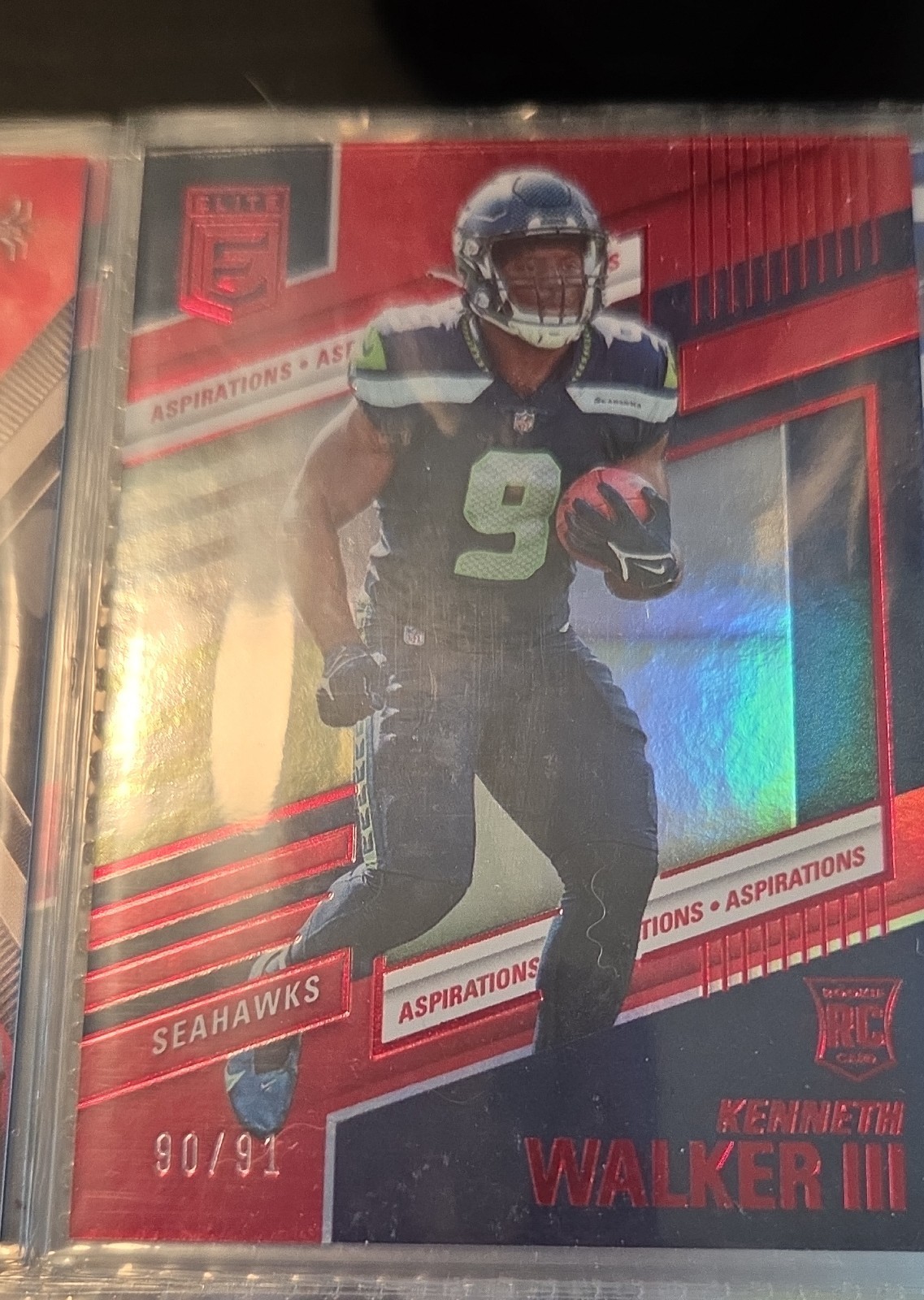 2022 Panini Donruss Elite - Rookies Kenneth Walker III #110 Aspirations /91 (RC)